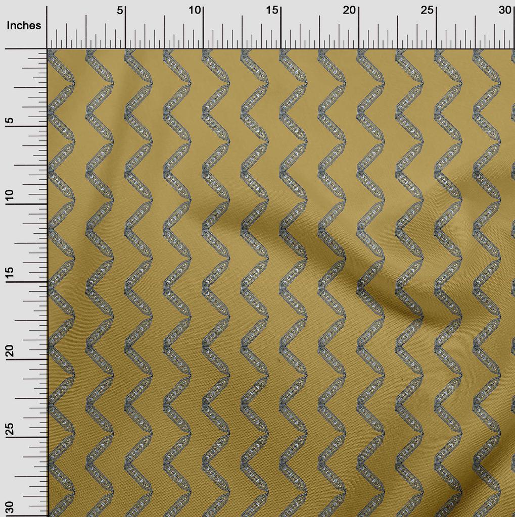 oneOone Georgette Viscose Dark Mustard Fabric Block Sewing Craft Projects Fabric Prints By Yard 42 Inch