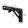 Folding Shelf Brackets Heavy Duty Metal Shelf Hinge Rack Wear-Resistant Supplies For Kitchen Bathroom Shop Garage Balcony