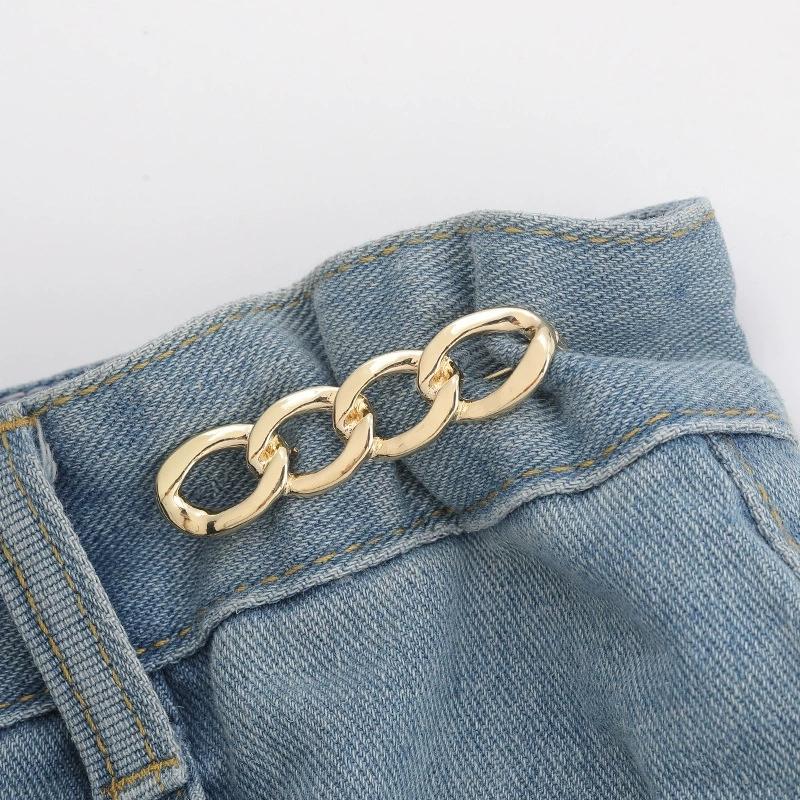 6Pcs Adjustable Jeans Button, Pant Waist Tightener For Waist Pins Brooch Tightening Waistband