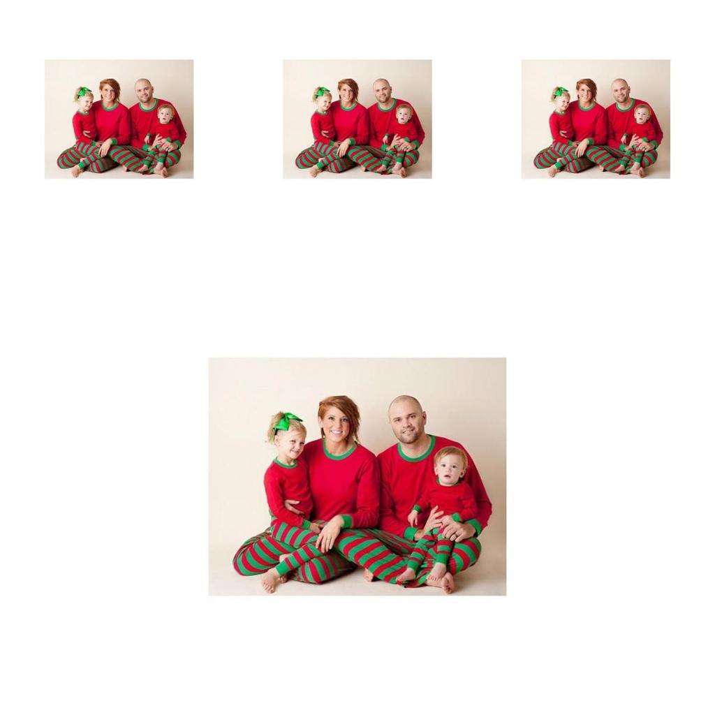 Christmas Family Matching Cotton Blend Pajamas Set