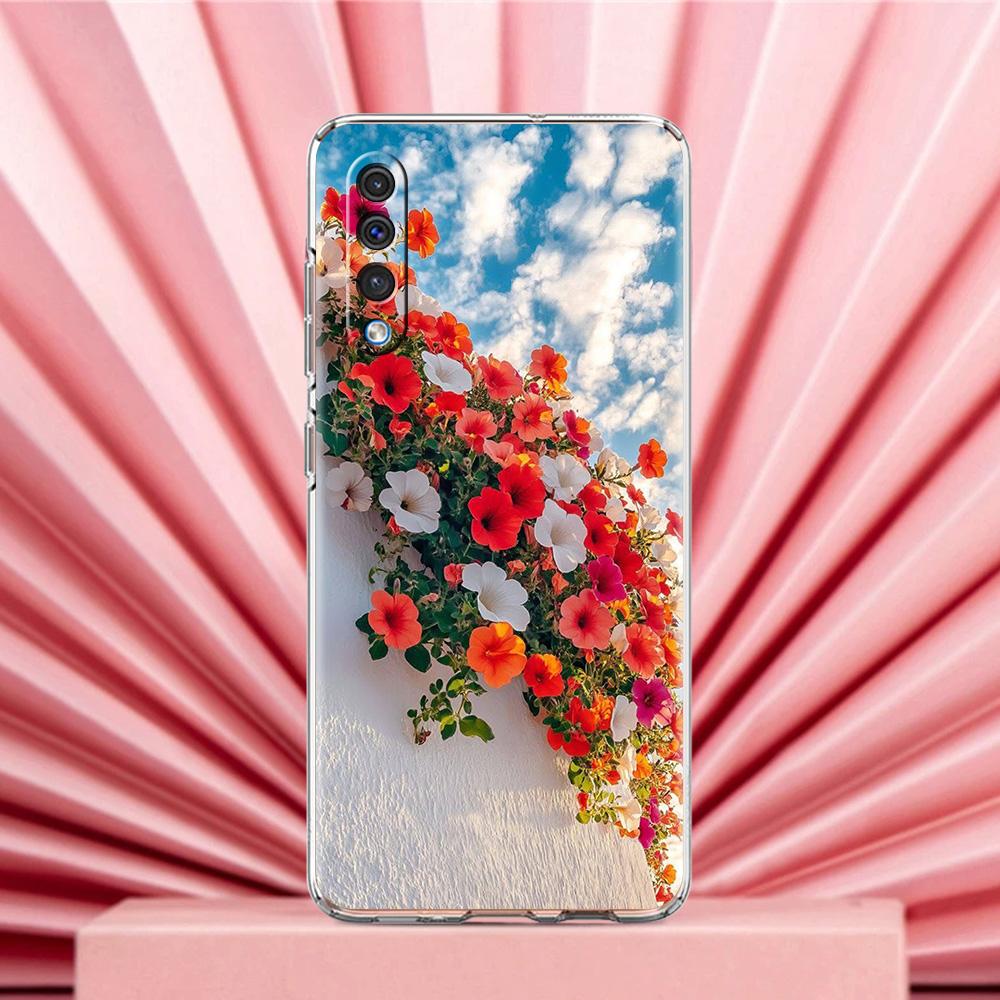 Phone Case For Samsung A56 A36 A26 A24 A16 A14 A12 A32 A50 A70 A22 A40 A34 A54 A42 A52 5G A04s A06 Cover Soft Pale Little Flower
