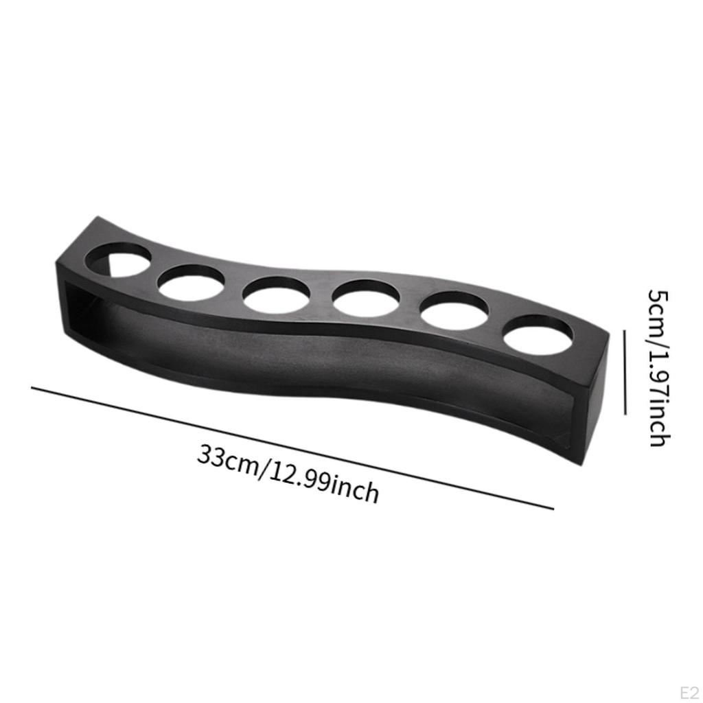Wine Glass Cup Rack Snack Tray 6 Hole Easy To Store Modern Sushi Hand Roll Holder Cones for