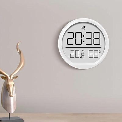 İnce Dijital Termometre ve Higrometre Saat: Mutfak Ekranlı İç Mekan Elektronik Alarm, Duvara Monte Oda Sıcaklık Ölçer 2303.