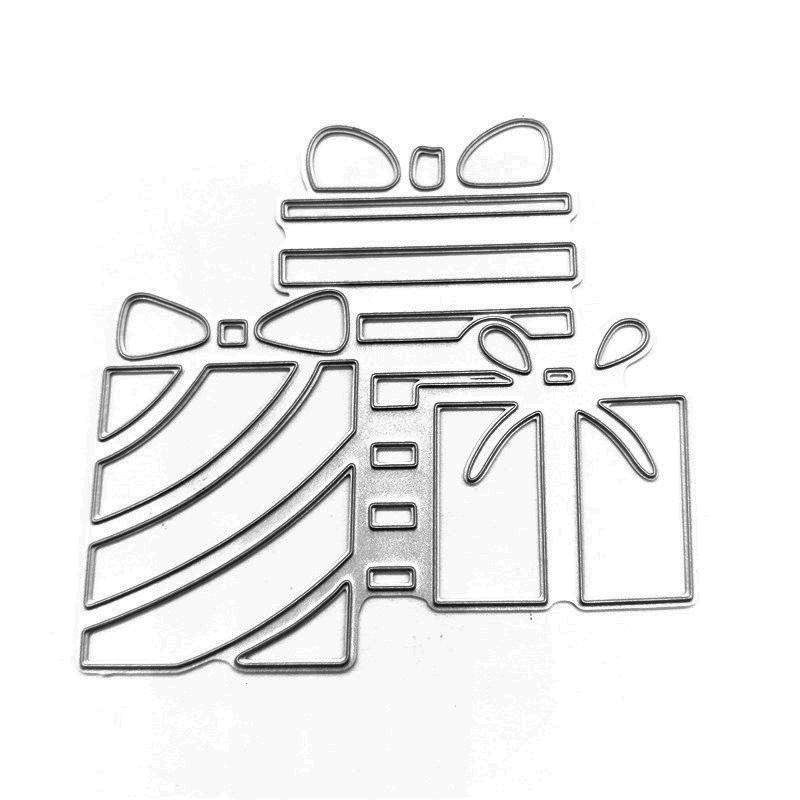Holiday Gift Design Style Metal Cutting Die Stencil for DIY Scrapbooking Album Photo Embossing Paper Card Craft Decor