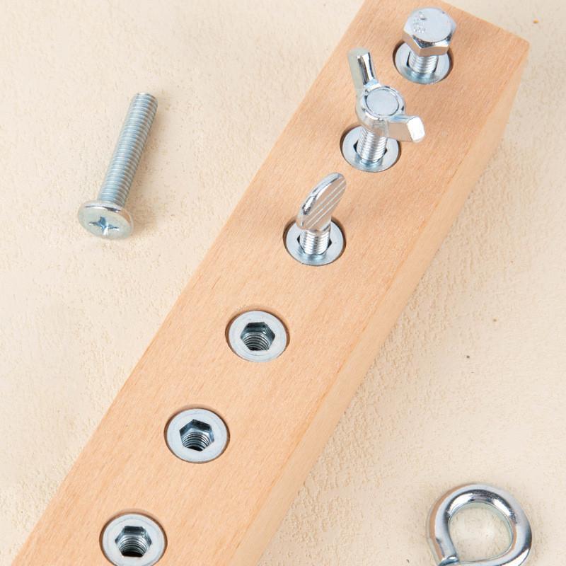 Frühe Holzbildung Zusammenbau und Zerlegung Kinder Puzzle Spielzeug