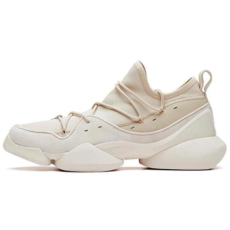 New ANTA Basketball Collection Basketball Shoes Men Low Top Oat Gray/Oat White 11911803-4