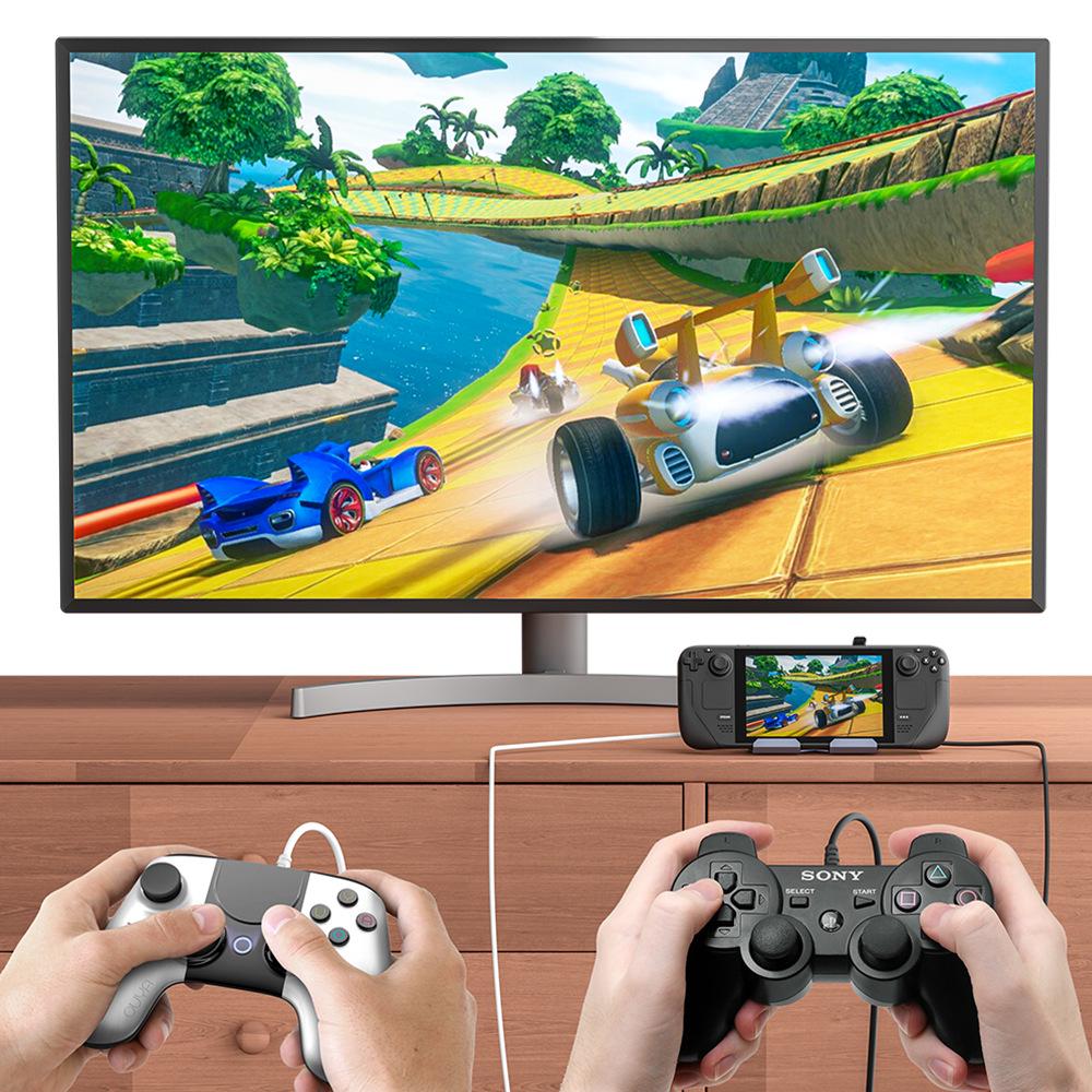 6-in-1 Type-C Game Console Expansion Dock with HDMI 4K & Gigabit Ethernet