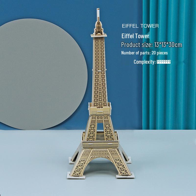 3D Puzzle: Famous World Buildings DIY Model Toy for Kids