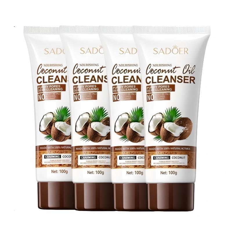 SADOER Coconut Oil Nourishing Cleanser, 100g, 4 pcs