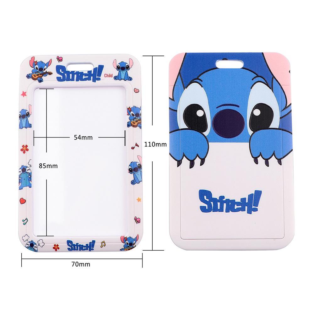 Cute Planet Plushie ID Card Holder with Slide Case & Lanyard for Phone and Access Cards