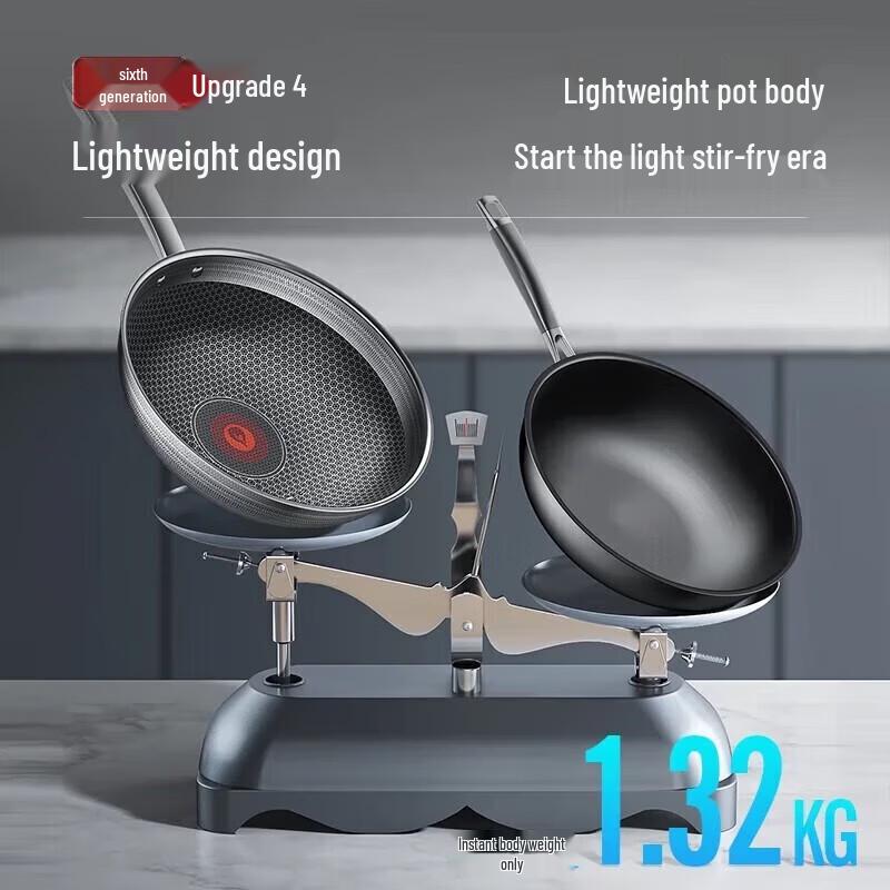 KOBACH 6th Gen Honeycomb Stainless Steel Wok