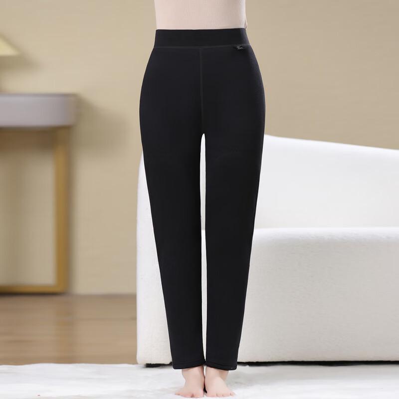YUZHAOLIN Women's Plus Size High Waist Fleece-Lined Thermal Leggings
