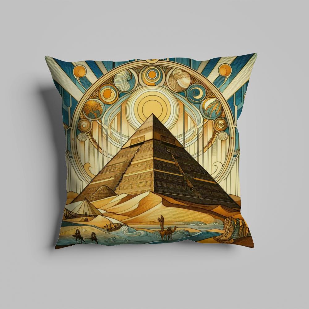 Pillow Case luxurious home office, sofa decorative Multi sized car seat cushions, pillowcases Egyptian pyramid pharaohs