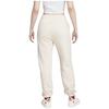 Nike Solid Color Logo Print Drawstring Fleece Joggers Women Bottoms Off-White DV7093-219