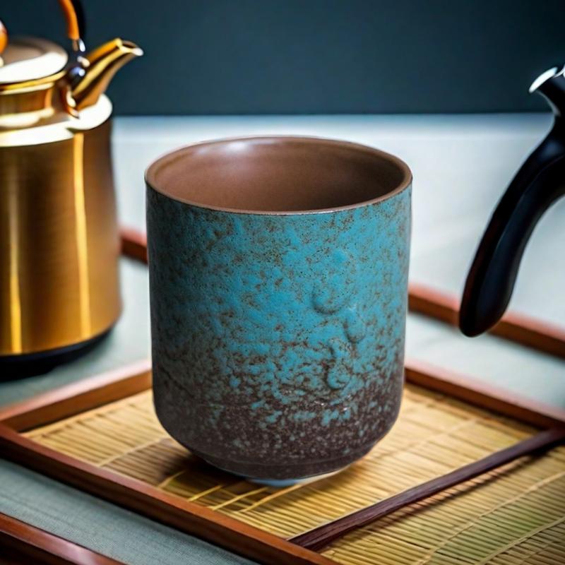Změna pece Japonská hrubá keramika domácí mistrovský pohár jeden šálek ochutnávka šálek čaje velká kreativní osobnost kung-fu čajové šálky