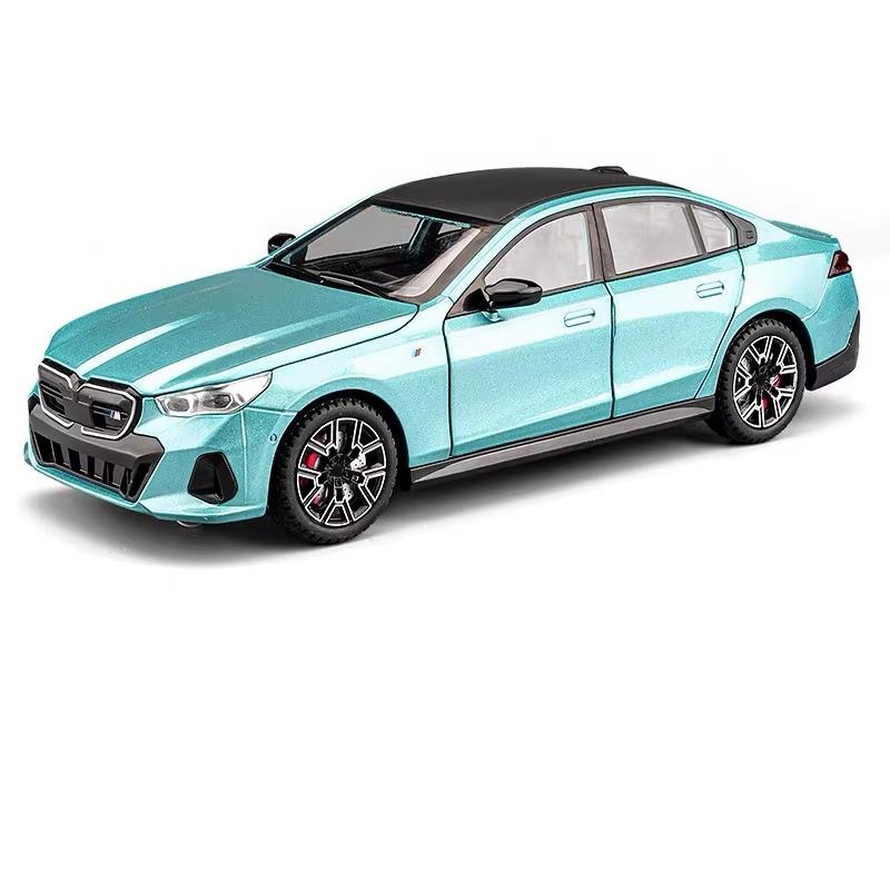 

1/24 масштаб BMW I5 M60 THE M6 IM литой миниатюрный автомобиль металлический масштаб модель автомобиля звуковая и световая имитация детская игрушечная машинка подарок синий