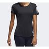 Adidas Own The Run Tee Running Short Sleeve Women Tops Black DQ2618