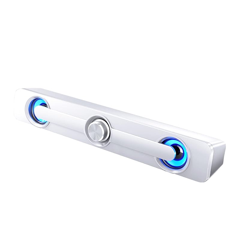 

[OTOE] sound bar pc speaker for PC tv set USB power supply speaker double speakers surround sound (white)