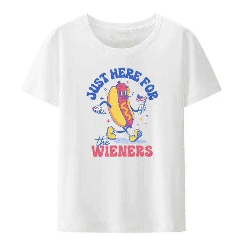 Interesting Cotton T-shirt De Mujer Hip-hop Blusa Loose Cool Short-sleev Vintage Trending Comics Unique Clothing Balloon Puppy
