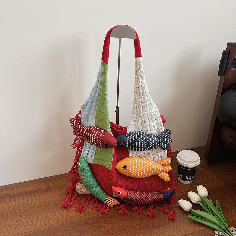 

Вместительная летняя универсальная сумка через плечо для женщин, мультяшная сумка-тоут для поездок на работу