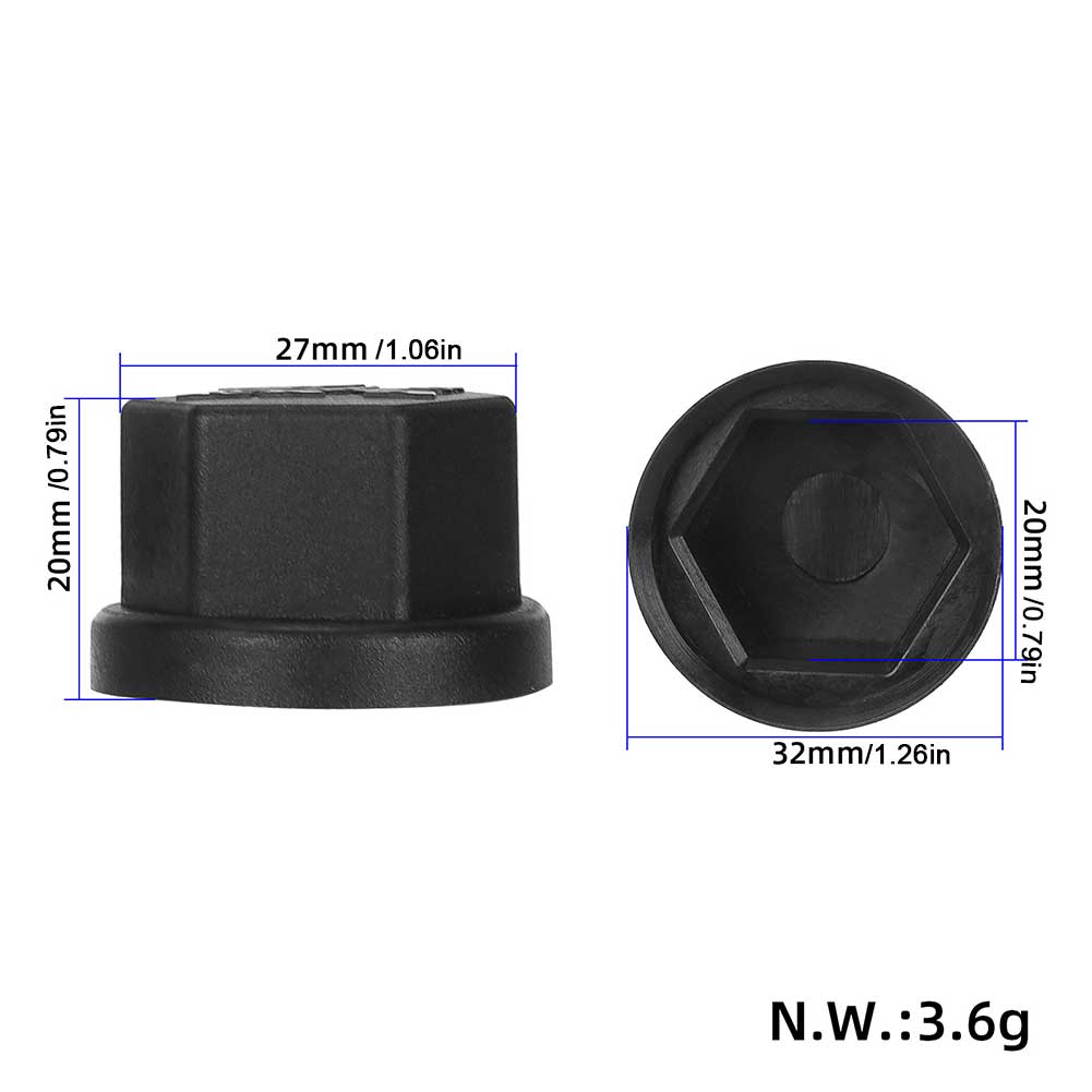 2-10PCS Cache-vis de moteur Cache-poussière Protecteur d'écrou d'axe de moteur Cache-écrou d'axe de culbuteur pour Kukirin G2 Master Accessoire