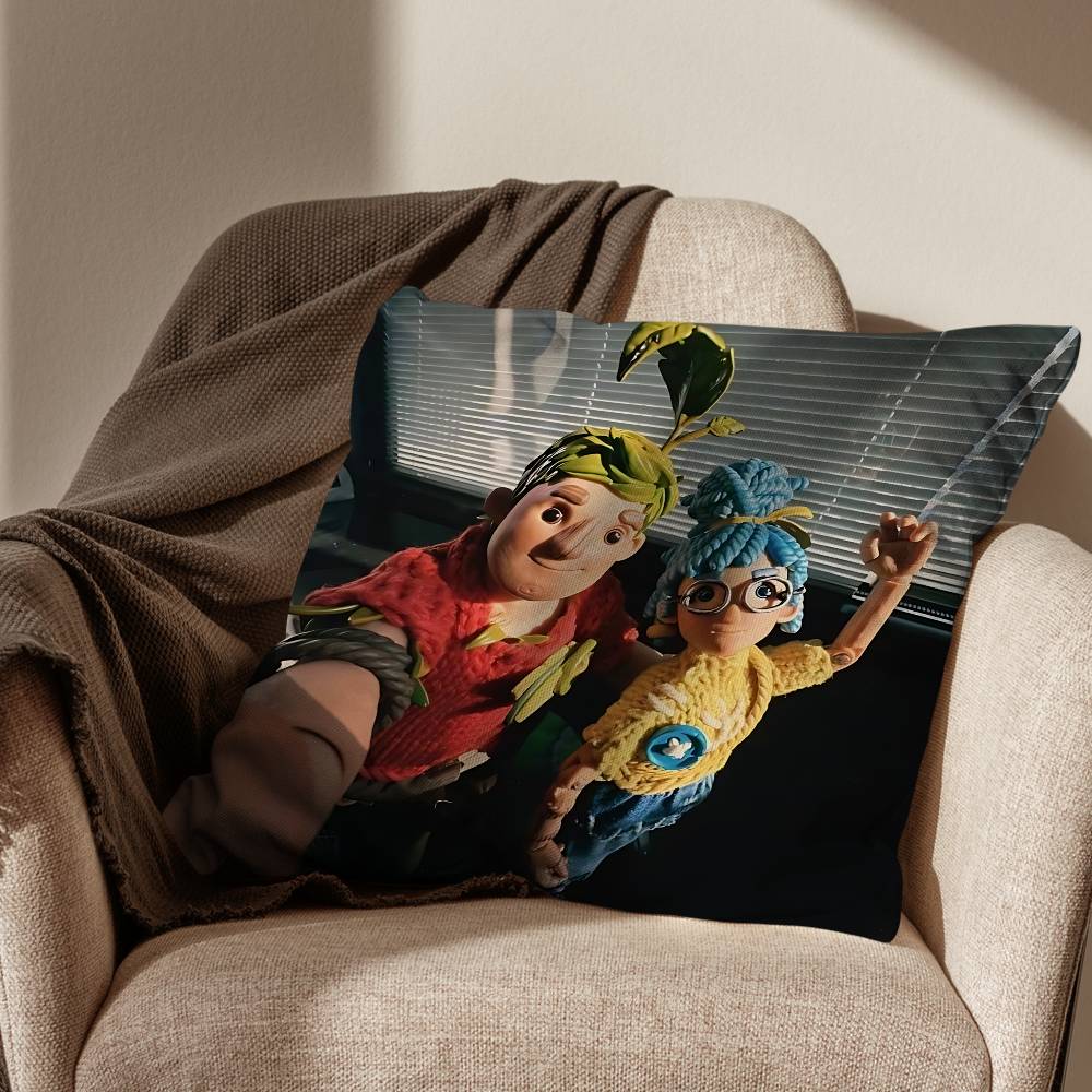 game It Takes Two Pillow Case Square DoubleSided Printing Short Plush Sofa Cushion Cover Bedroom Bedside Pillow