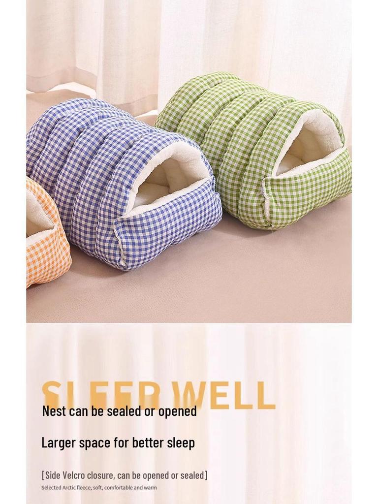 Four Seasons Enclosed Cat Bed: Cozy Winter Tent for Kittens