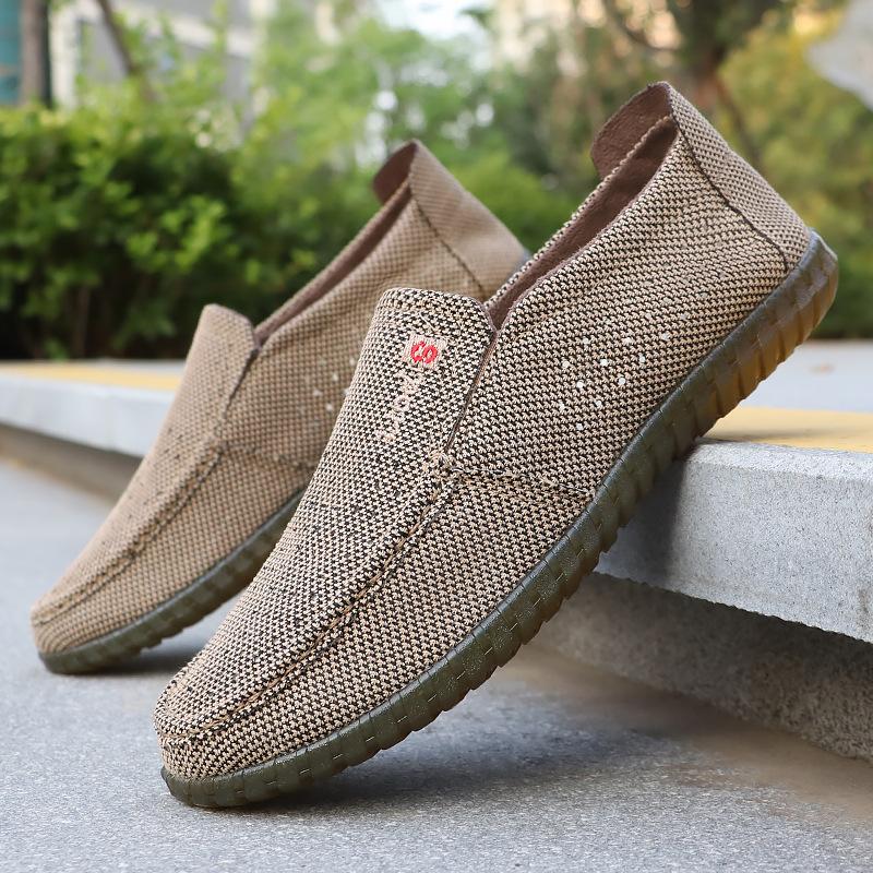 

Mesh shoes men s summer new men s cloth shoes breathable one-pedal casual polyurethane cloth shoes 45