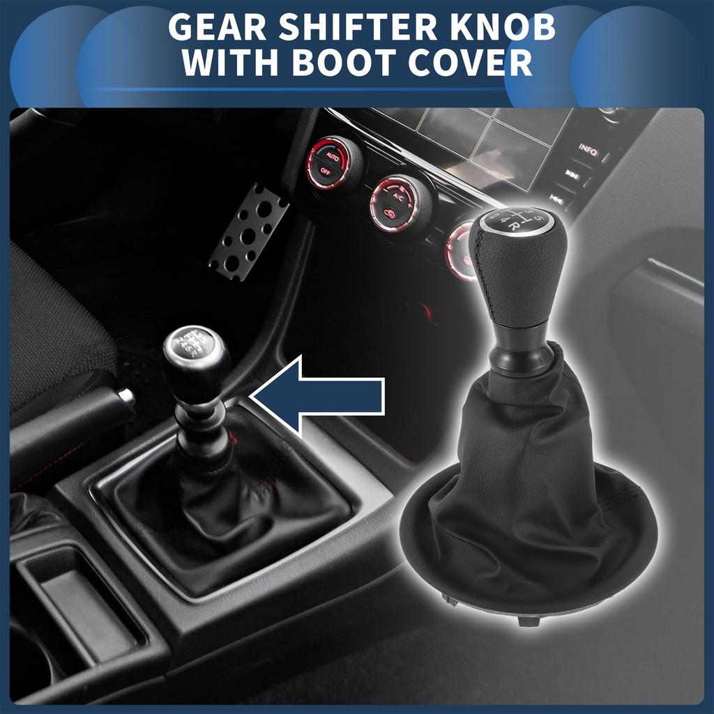 INFINAUTO Manual Gear Shift Knob for Peugeot Partner Gearbox Stick Shifter Lever Knob 5-Speed 2008-2022 -