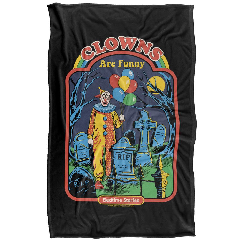 Steven Rhodes Clowns Are Funny Soft Touch Blanket