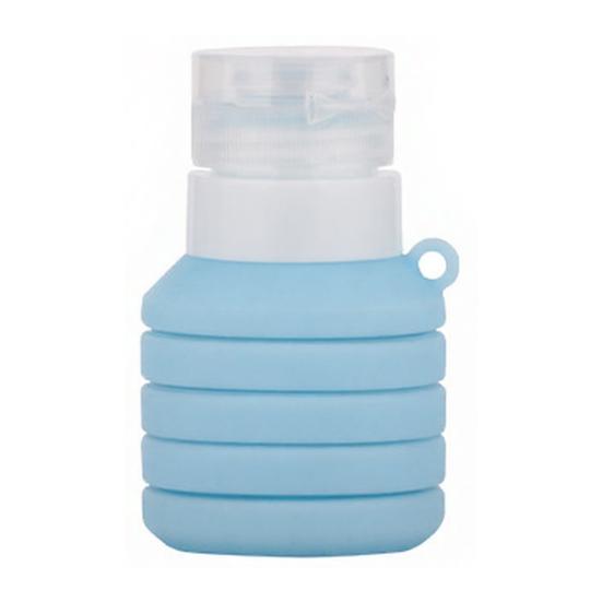 Travel Essentials 50/110ML Collapsible Silicone Bottle for Toiletries, Leak Proof Squeezable Size Container, Foldable Refillable Shampoo Lotion