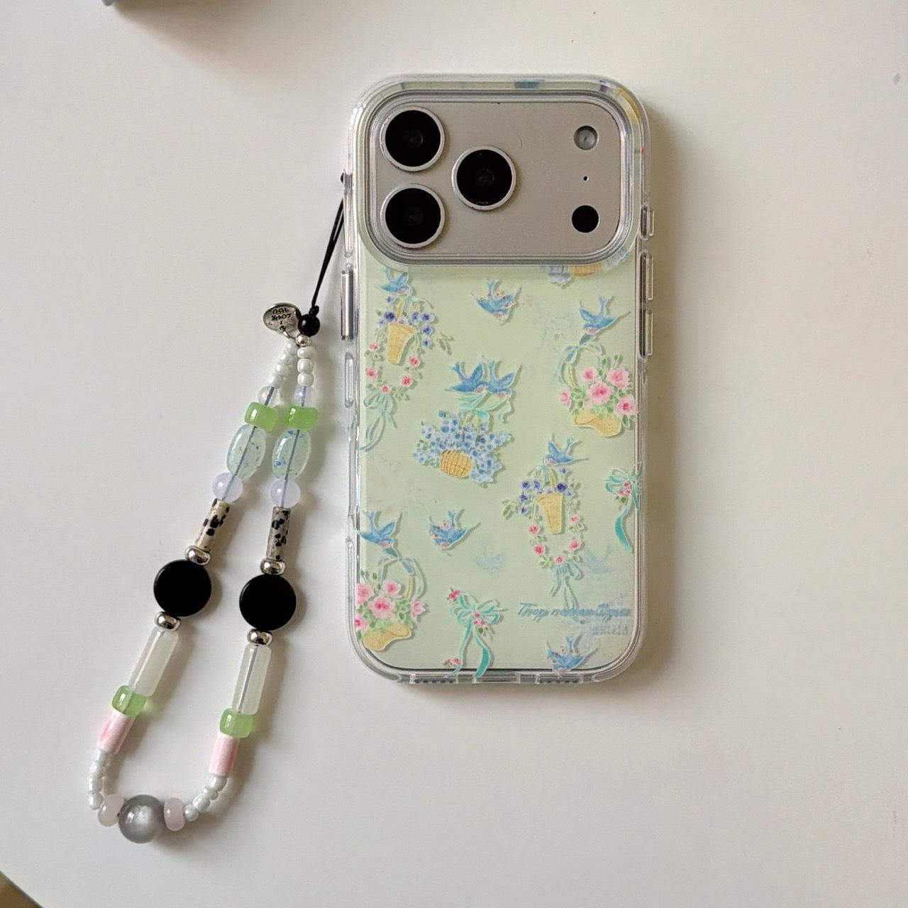 

Retro Flower & Bird iPhone Case for Apple 15/16 Pro Max/14 Pro - Solid Color, Full Coverage, and Drop Protection for Men and Women. iPhone 14