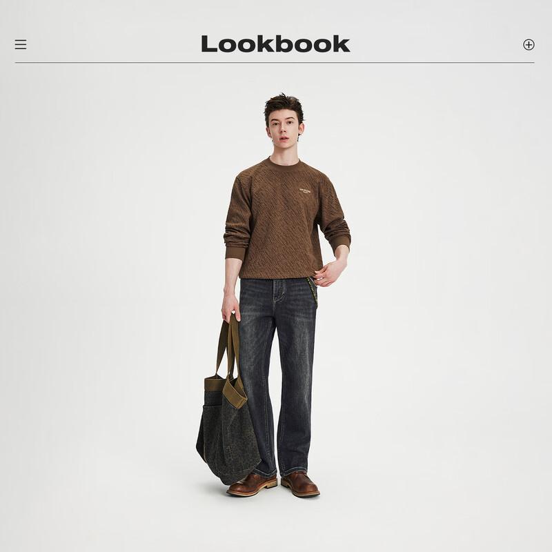 NVG·YOUNG Men's Retro Washed Loose Straight Jeans