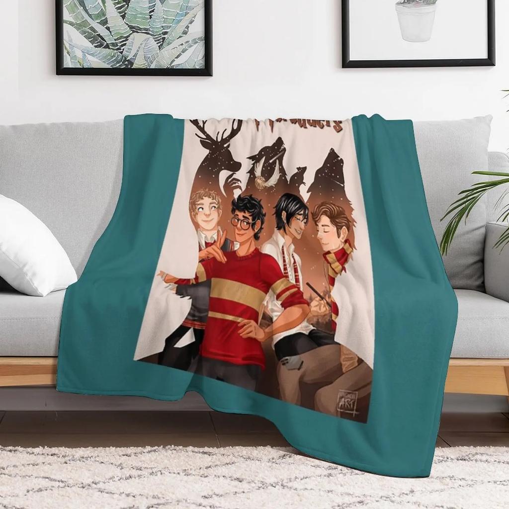Marauders Throw Blanket Warm Accent Blanket for Living Room Decoration