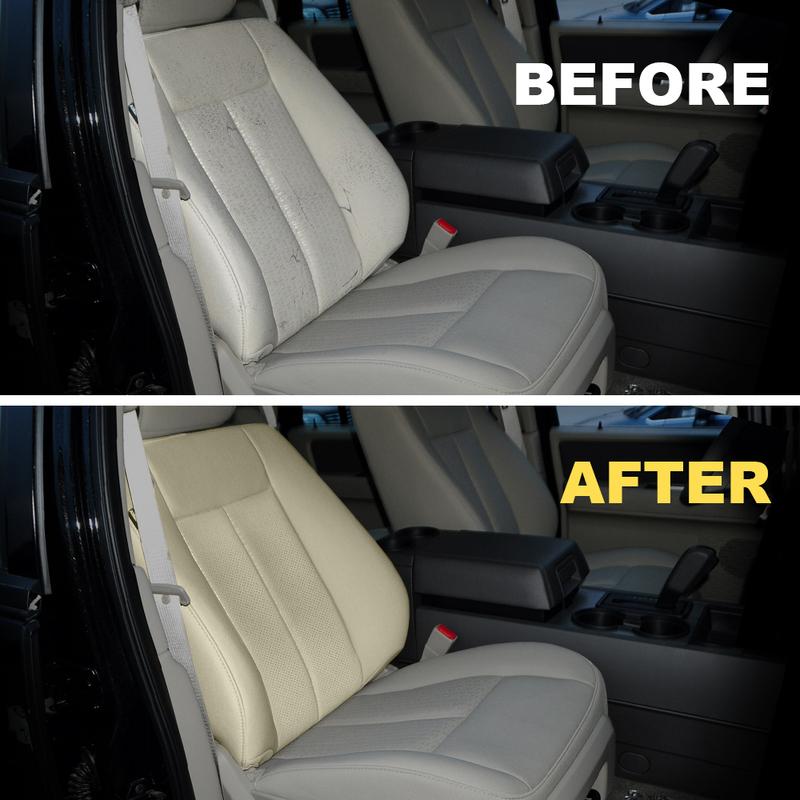 For Ford Expedition 2007 - 2014 Driver Passenger Perforated Leather Seat Cover Backrest