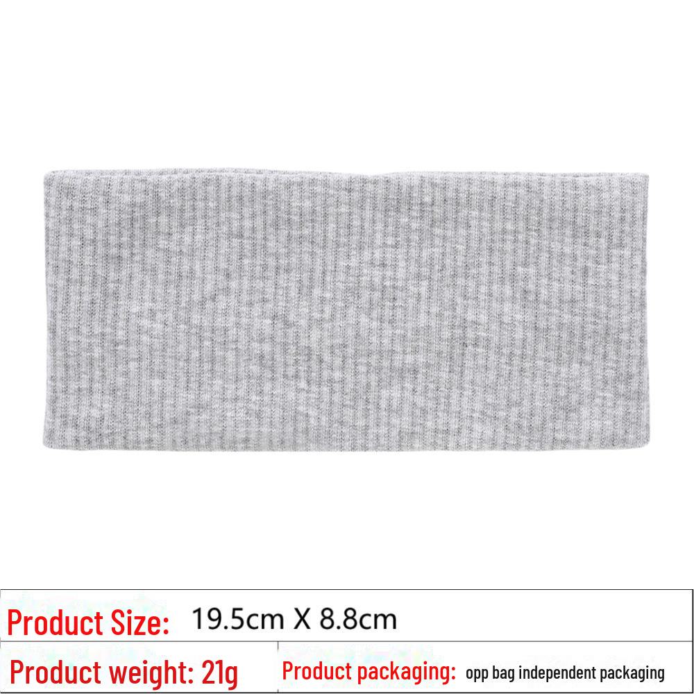 Solid Color High Elastic Sports Headband - Fashionable & Versatile Hair Accessory