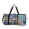 Schafsmuster Große Kapazität Gepäcktasche für Jungen/Mädchen Bestes Geschenk 2D Flache Cartoon Reise-Duffels Tasche für Outdoor Fitness für Kinder