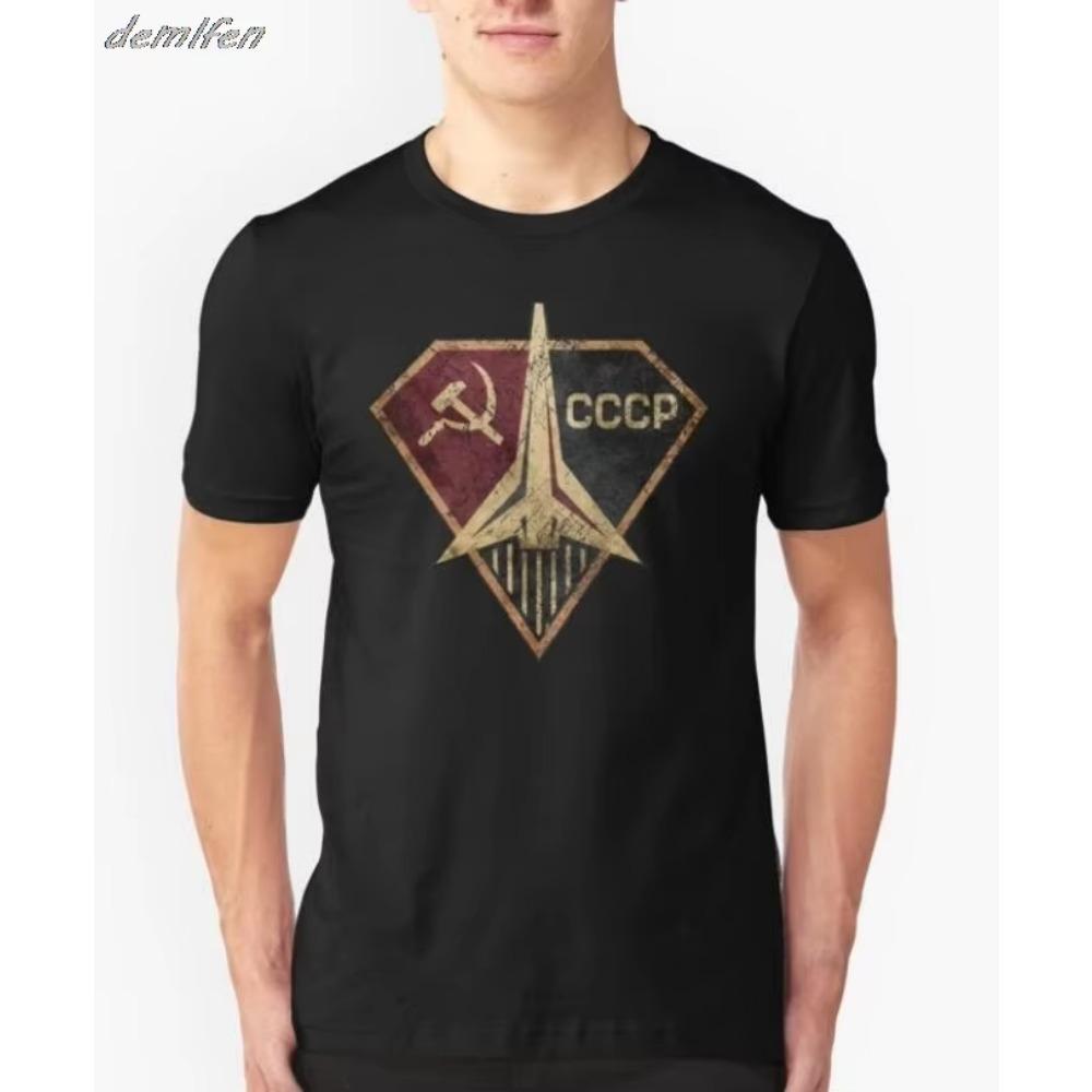Russia CCCP Yuri Gagarin T-Shirt USSR Summer Cotton Short Sleeve O-Neck Men's T Shirt Family Soviet Cosmonaut 1961 T-shirt S-3XL