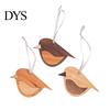 Layered Wood Bird Design 3 Pcs Wooden Ornaments Rustic Boho Wall Hanging Decor Window with Rope for Farmhouse Indoor Home Tree Palm-sized Ornament