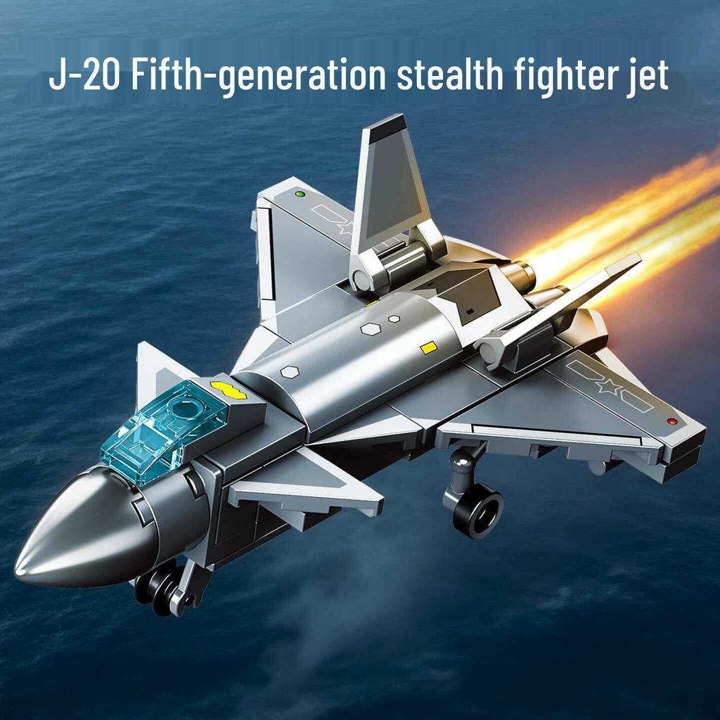 Sembo Blocks: 8-in-1 J-36 Stealth Fighter Model Educational Toy for Boys