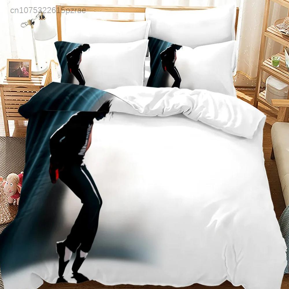 Michael Jackson Bedding Set Single Twin Full Queen King Size Musical Genius Bed Set Teenager Bedroom Duvet Cover Sets 011