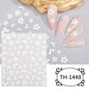 6 Sheets Snowflake Nails Art Stickers Tree Nail Decals Christmas Nail Stickers Nails Art Decorations Manicures Stickers