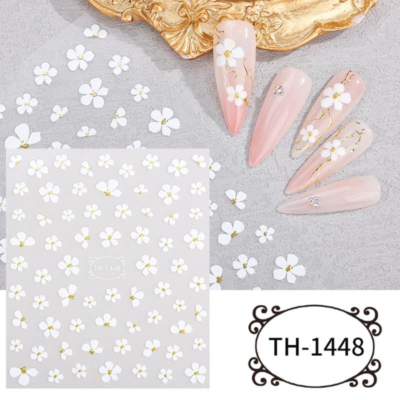 6 Sheets Snowflake Nails Art Stickers Tree Nail Decals Christmas Nail Stickers Nails Art Decorations Manicures Stickers