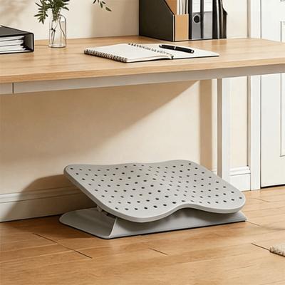 Ergonomic Under Desk Footrest Hollow Out 6 Level Adjustable Footstool Breathable Nonslip Bottom Office Desk Leg Rest Living Room