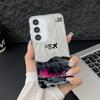 Camlet Laser Case For Samsung Galaxy S25 S24 S23 Ultra Plus S24 FE A55 A56 A54 A25 A15 A16 A34 Mountain Peak Print Phone Cover