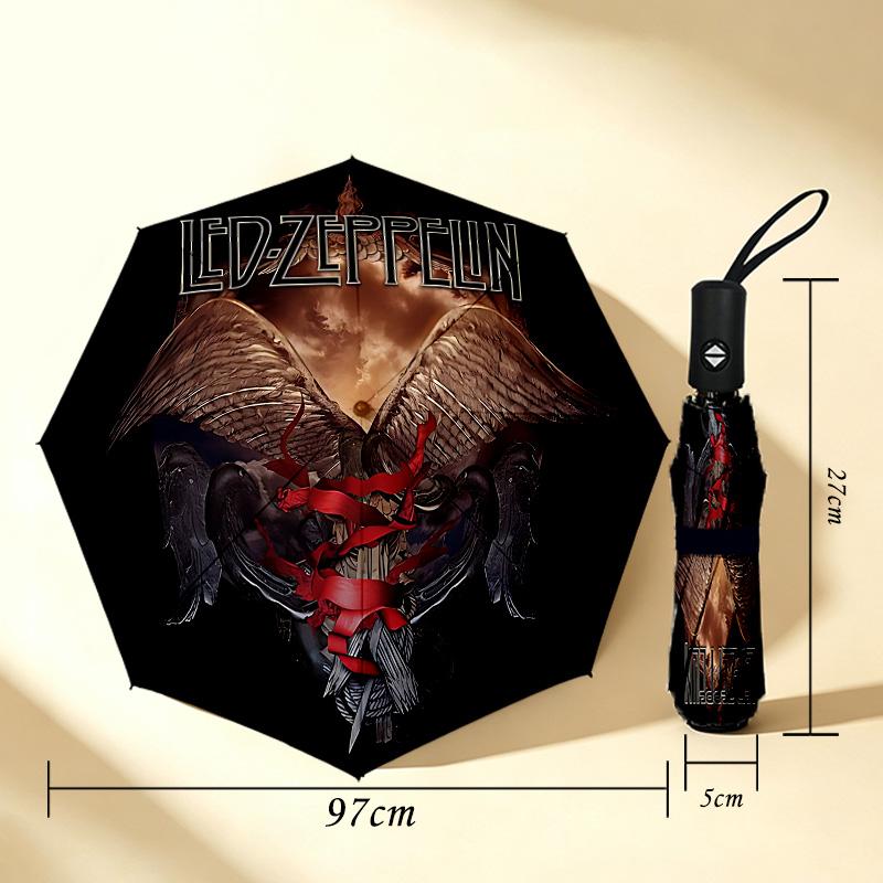 Rock Legend 8 Ribs 3Fold Black Glue Uv Protection Umbrella Sun Protection Rainproof Compact Folding Umbrella For Travel Daily Use C924385