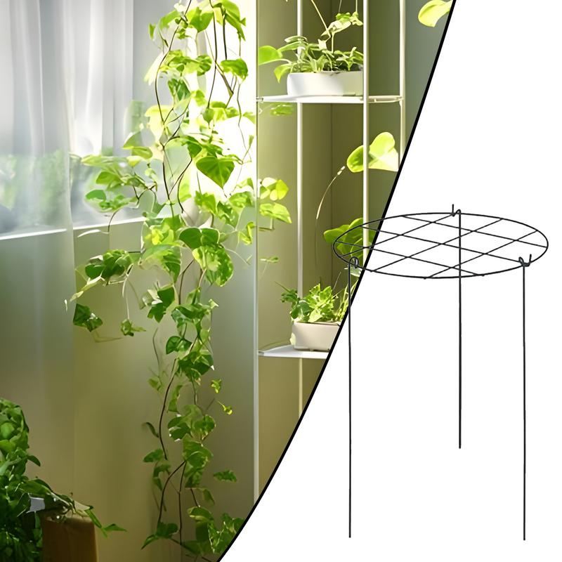 Plant Support Stakes Peony Cages Rings 4pcs Metal Frame Flower Rings Upright Flower Protection Gardening Supplies for indoor