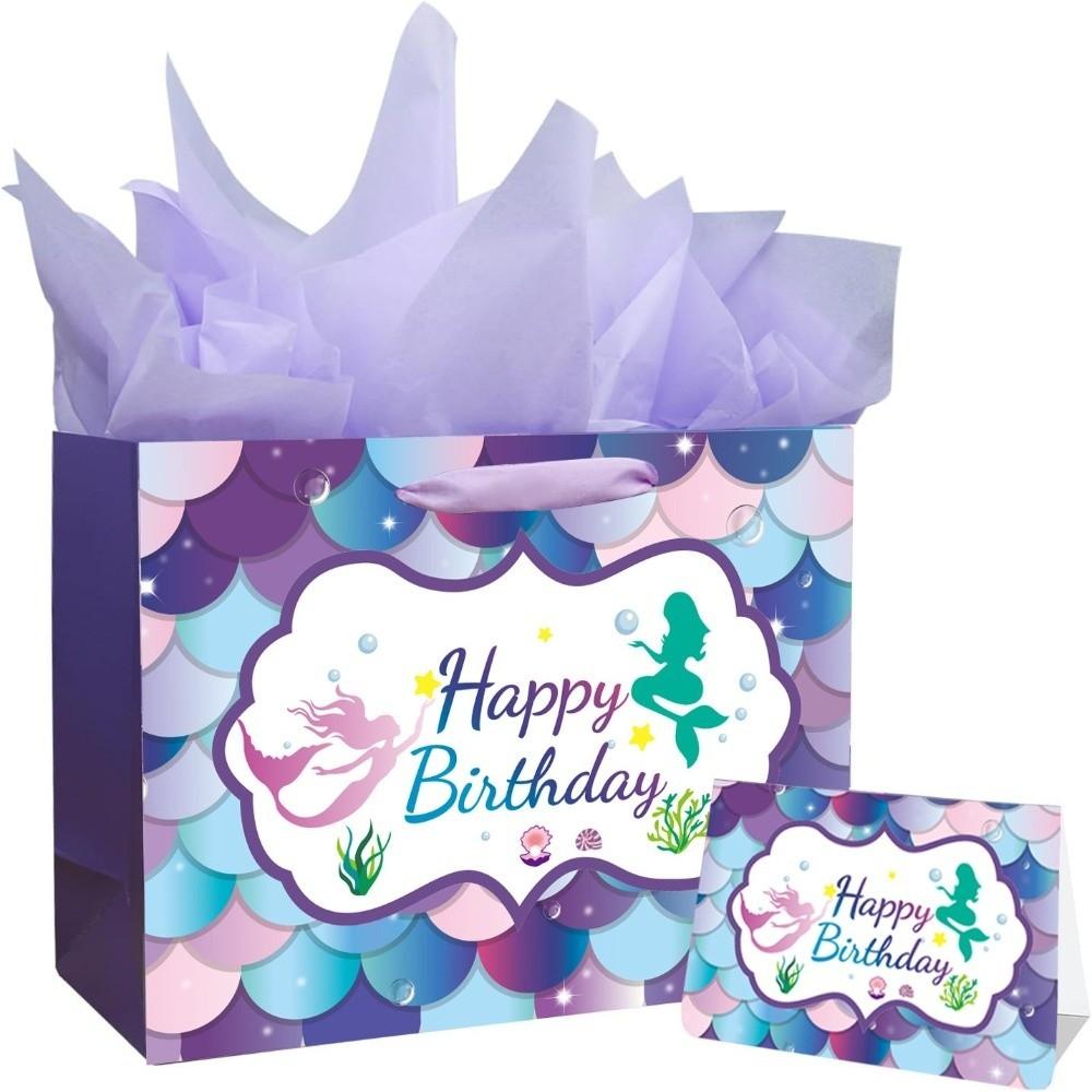 With Tissue Paper and Greeting Card Party Decoration Boxes Gift Boxes  for Birthday, Baby Shower