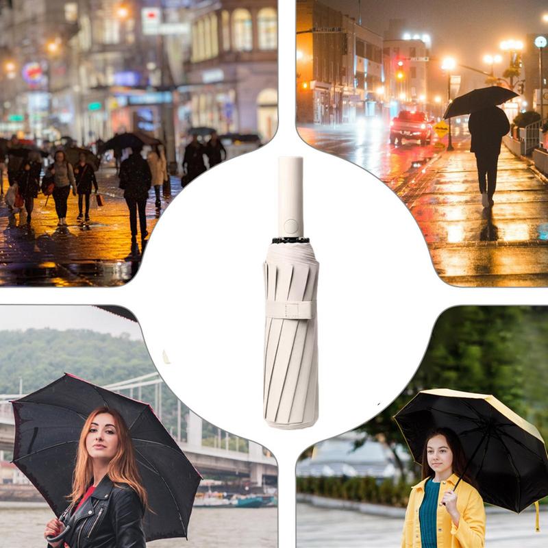 UV Blocking Umbrella Auto Open And Close Compact Umbrella UV Blocker Lightweight Umbrella Sun Blocking Rain Umbrella For Women