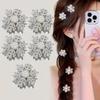 Sliver Snowflake Hair Clip Pearl BB Clip Fashion Fairy Bang Clip  for Women Girls